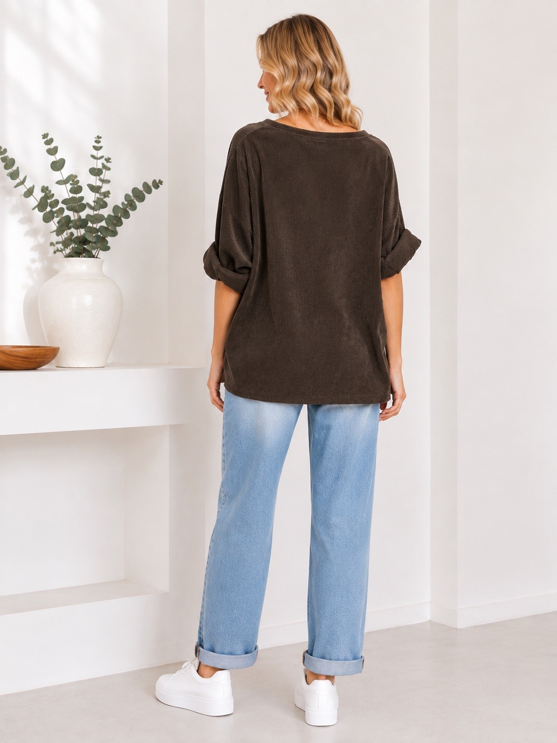 PF - Tröja med Halsband Brun - 2