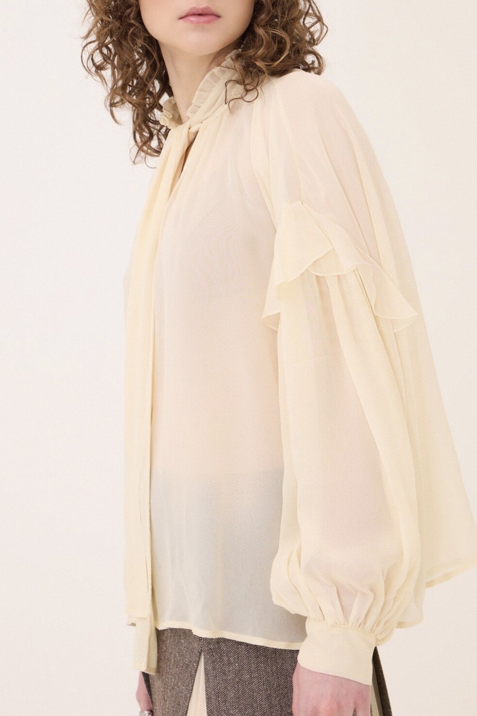 OttodÁme - Blouse With Bow Creme - 2