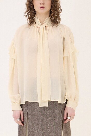 OttodÁme - Blouse With Bow Creme