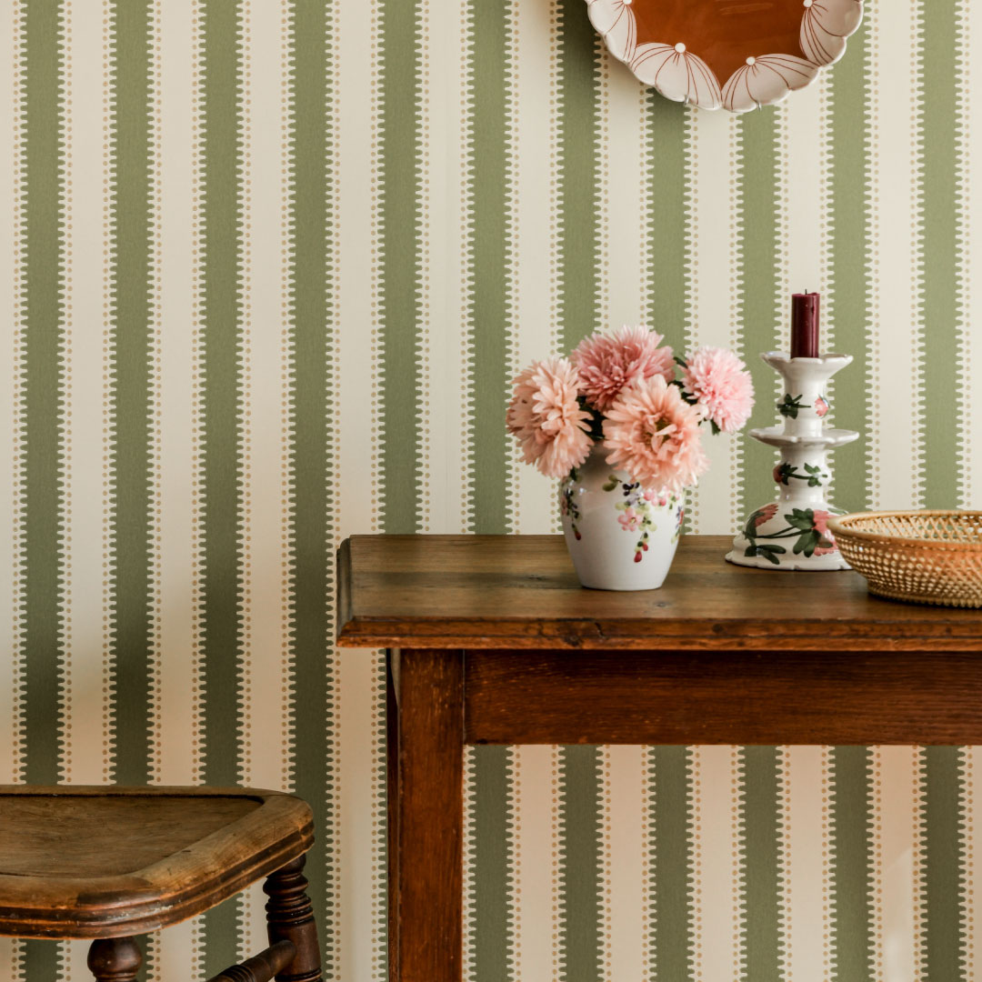 TAPET JAGGED STRIPE, Leaf Green - 3