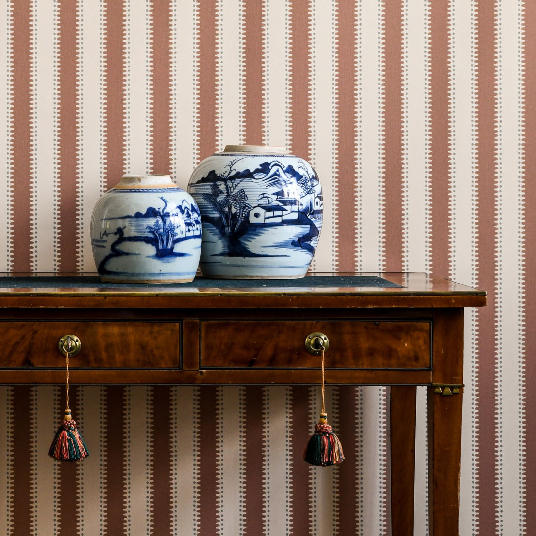 TAPET JAGGED STRIPE, Powder tan