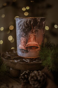 Ljuslykta Vintage Christmas Bells - Majas lyktor