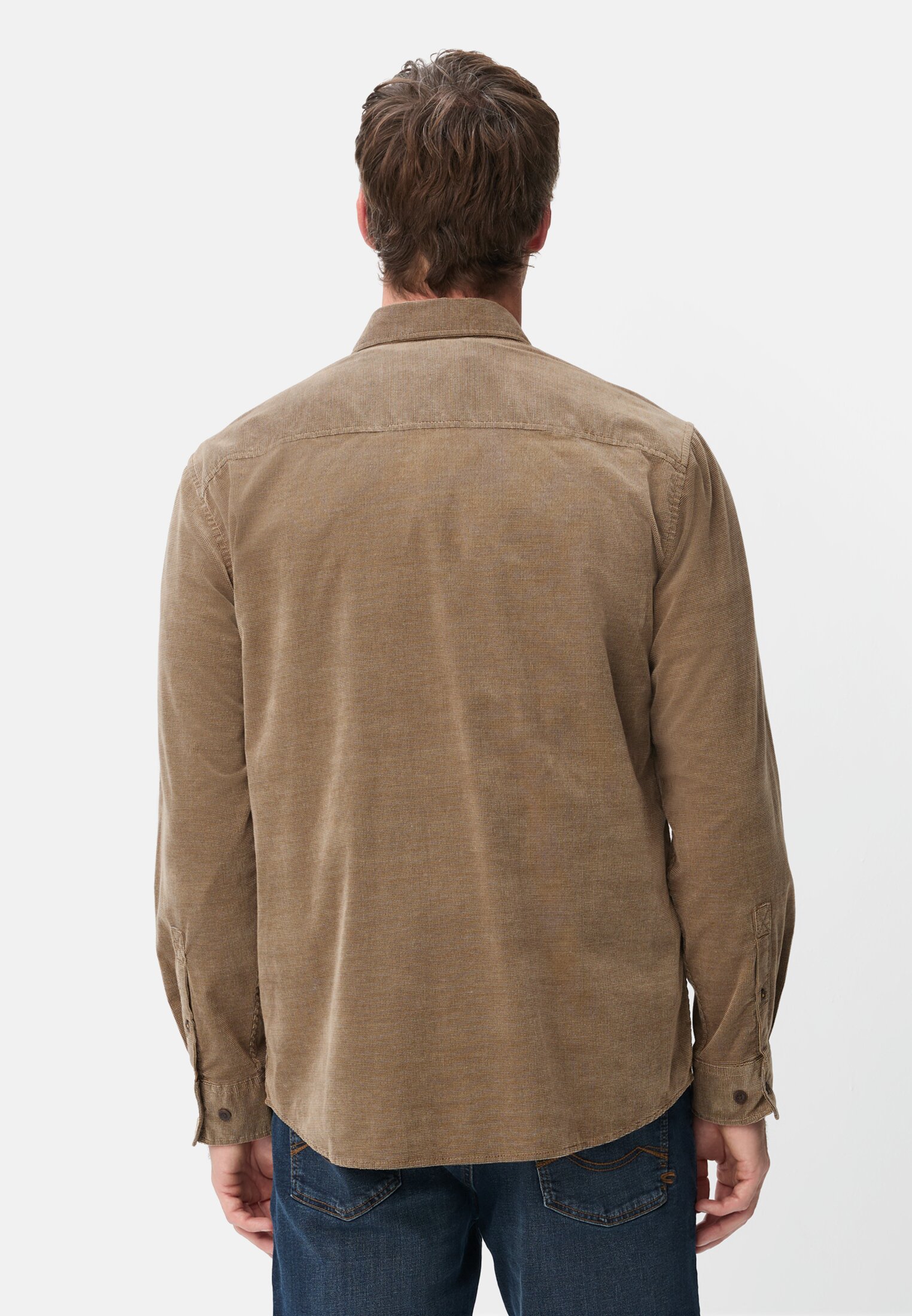 Overshirt i manchester med 2-vägsstretch, ljusbrun, från camel active.  - 4