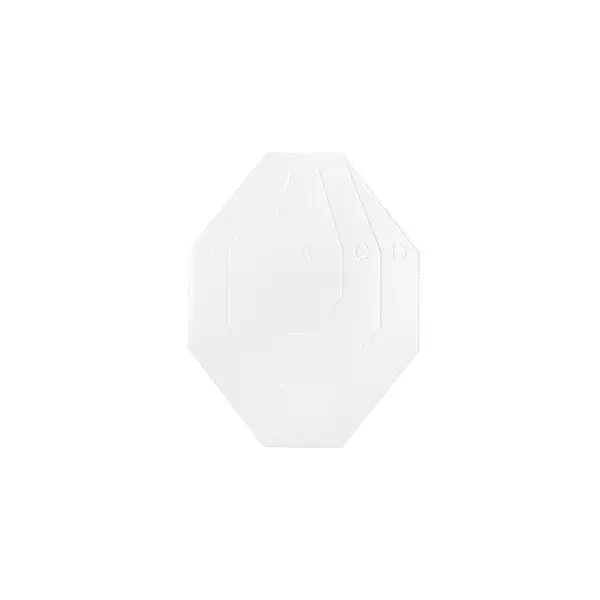Eemann Tech IPSC MINI Target WHITE / RED - 100 pcs 3