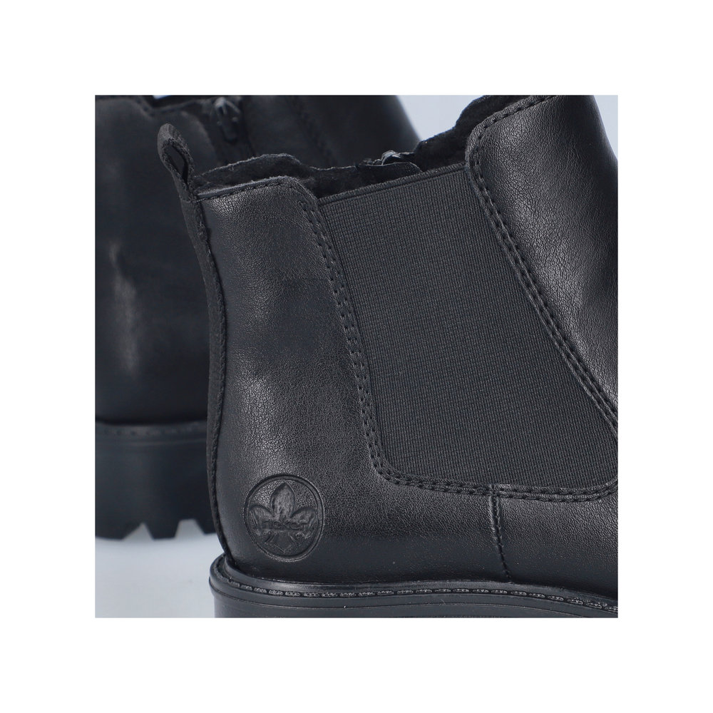 Rieker Damboots i skinn med teddyfoder - 11