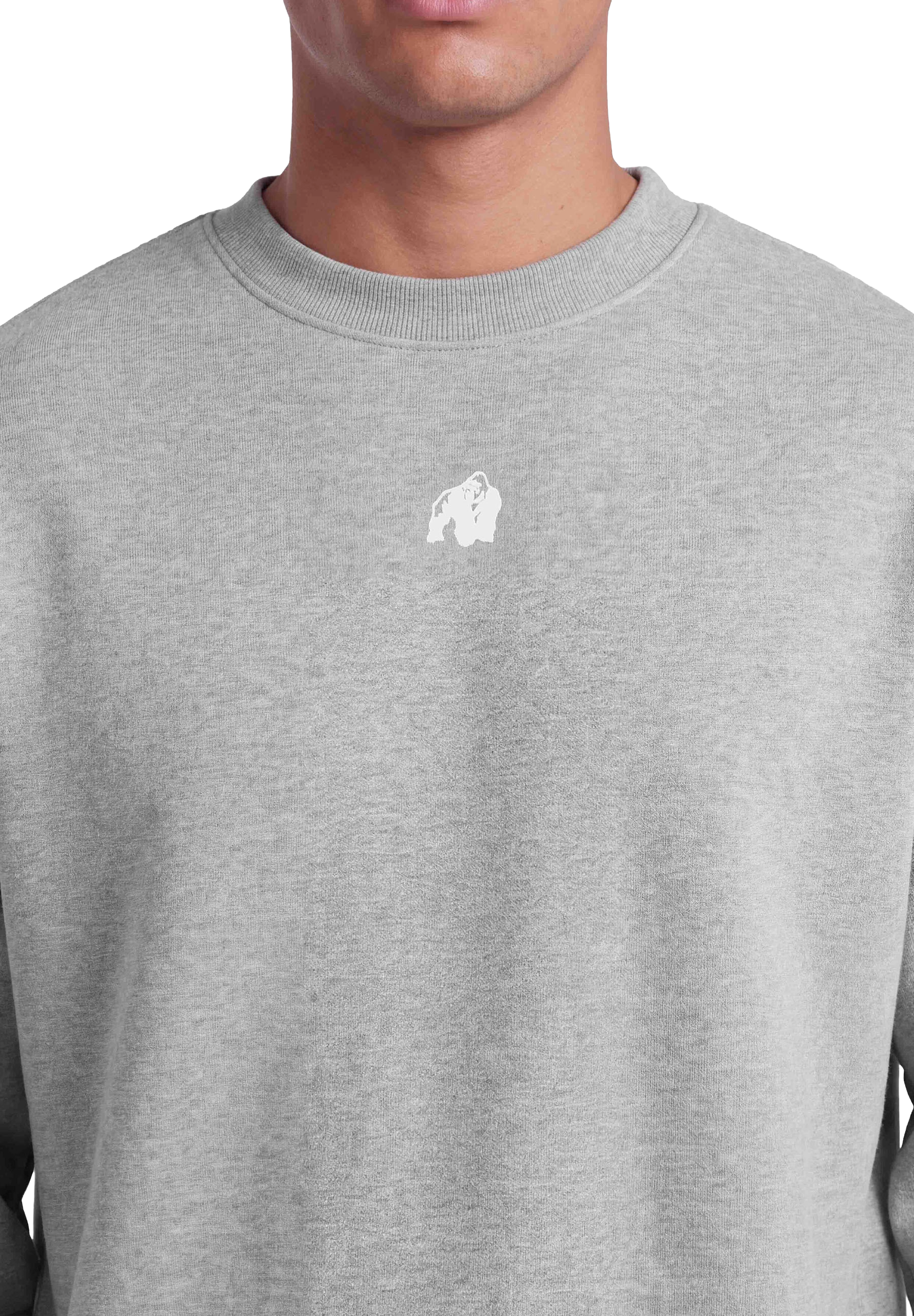 Leeds Oversized Sweater, light grey melange - 5