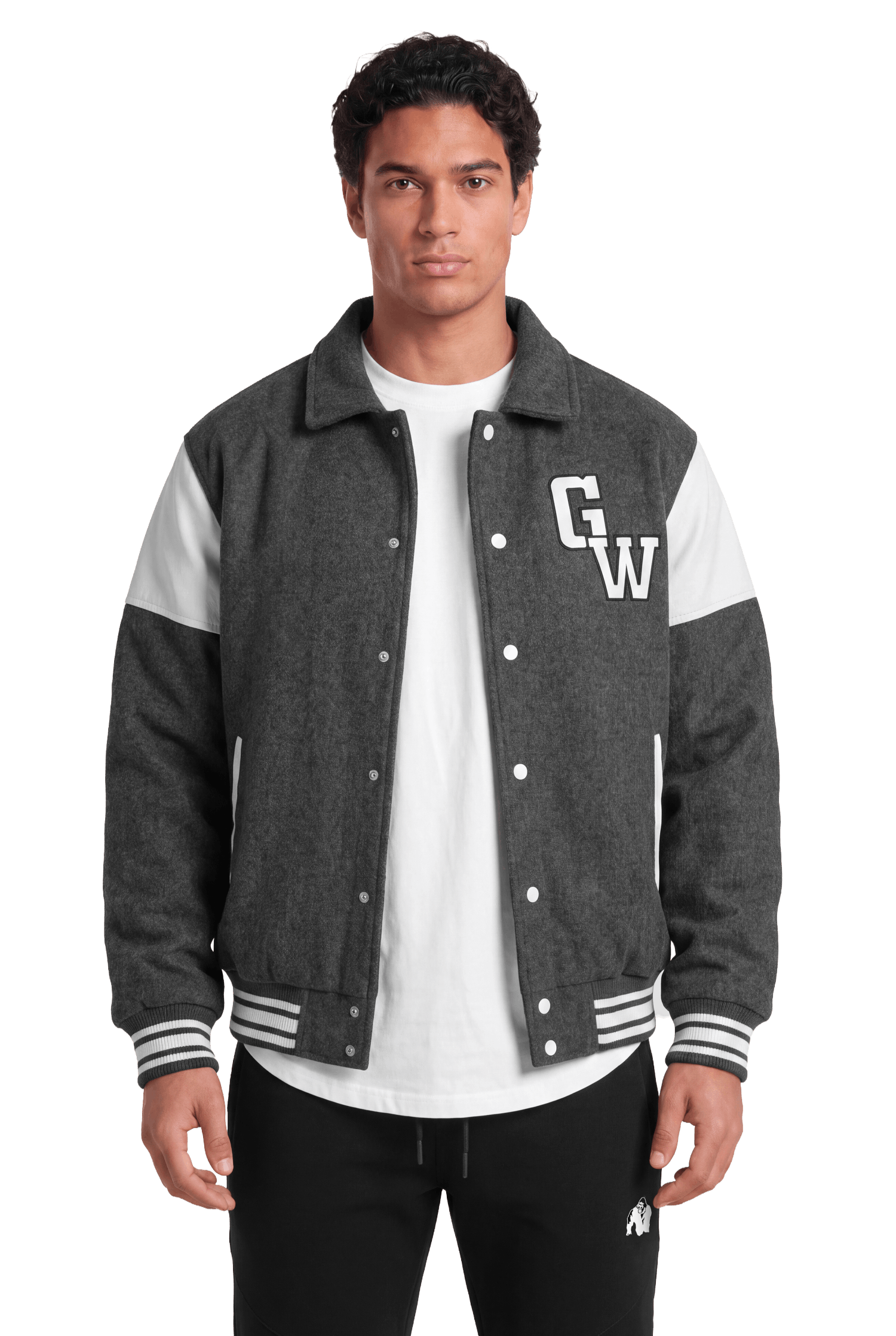 Stockholm Varsity Jacket, grey