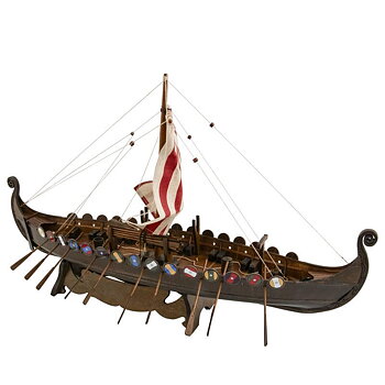 Fartygsmodell – Vikingaskepp, L 62 cm