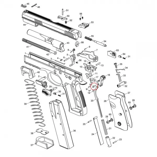 Eemann Tech Hammer Pin for CZ 2