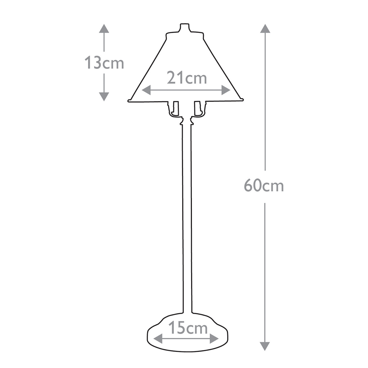 Bordslampa Provence Antik Mässing - 5