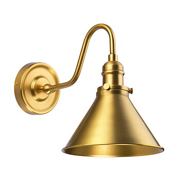 Vägglampa Provence Antik Mässing