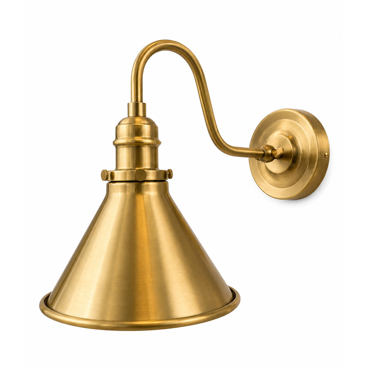 Vägglampa Provence Antik Mässing - 5