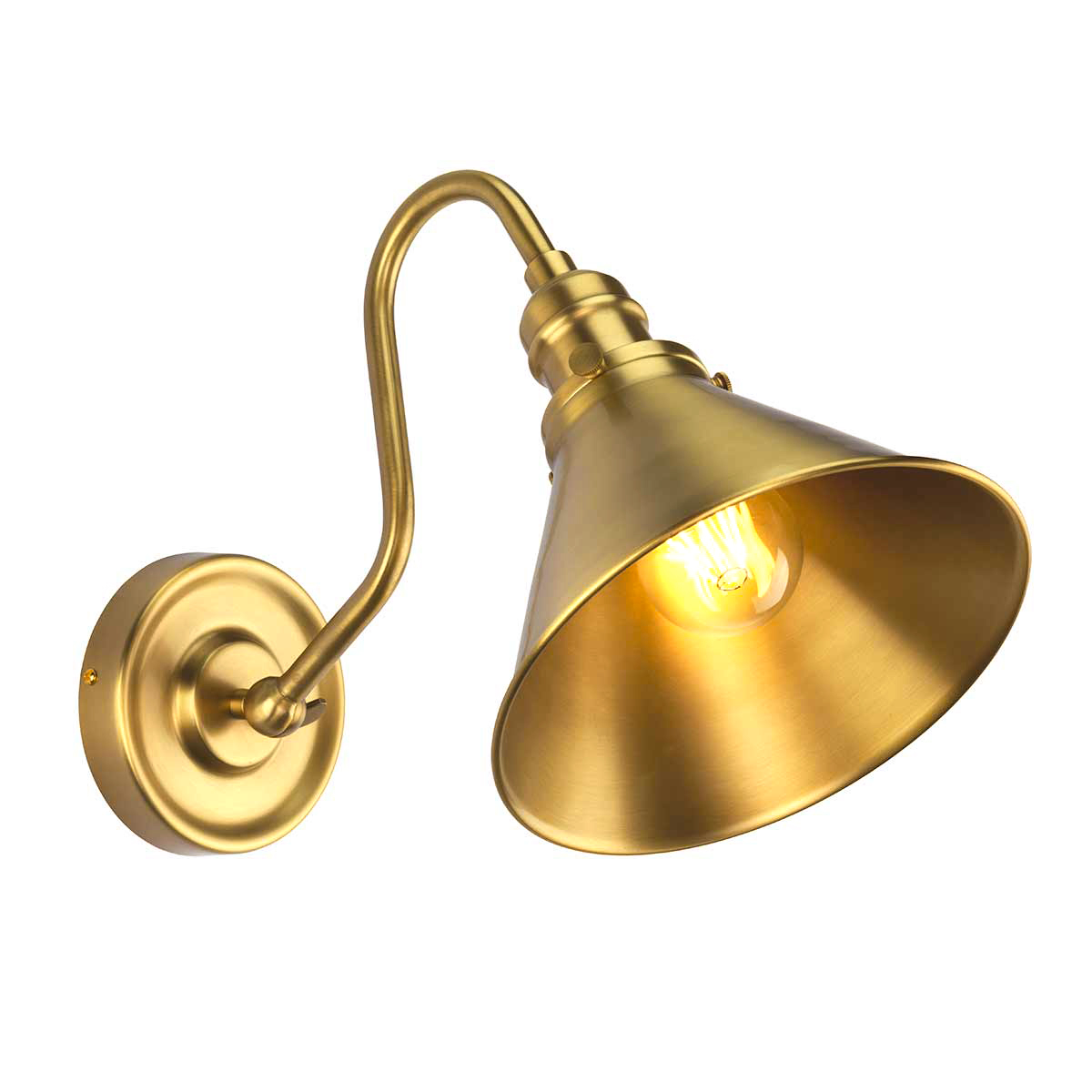 Vägglampa Provence Antik Mässing - 10