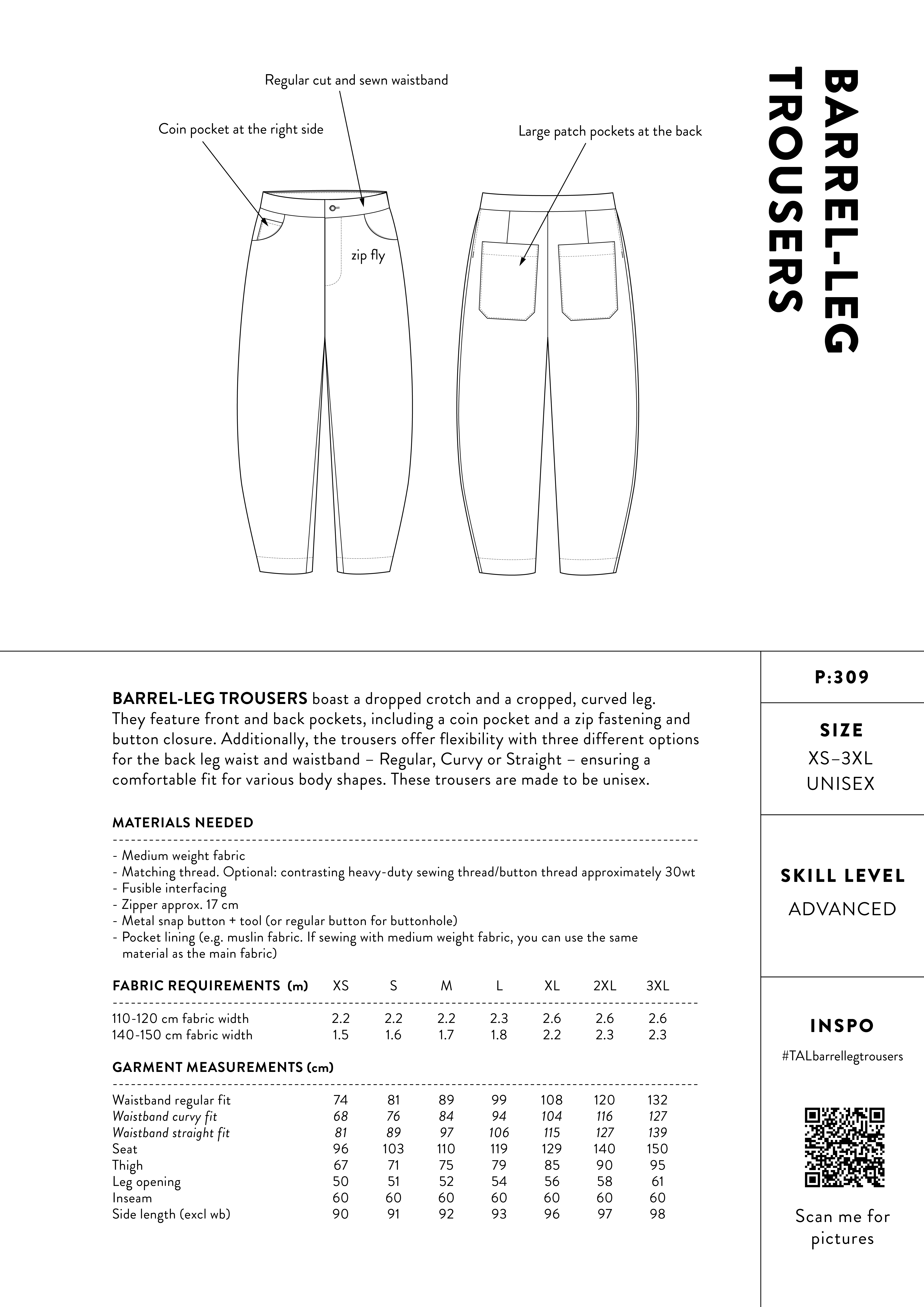 Barrel-leg trousers - 5