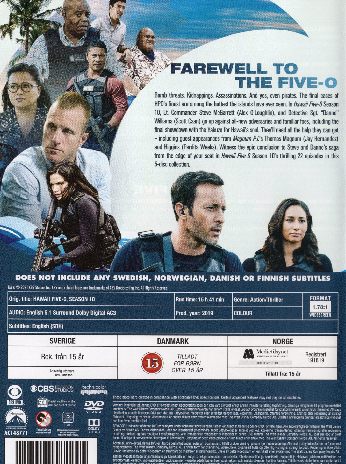 Hawaii Five-0 - Säsong 10 (ej svensk text) (Begagnad) - 2