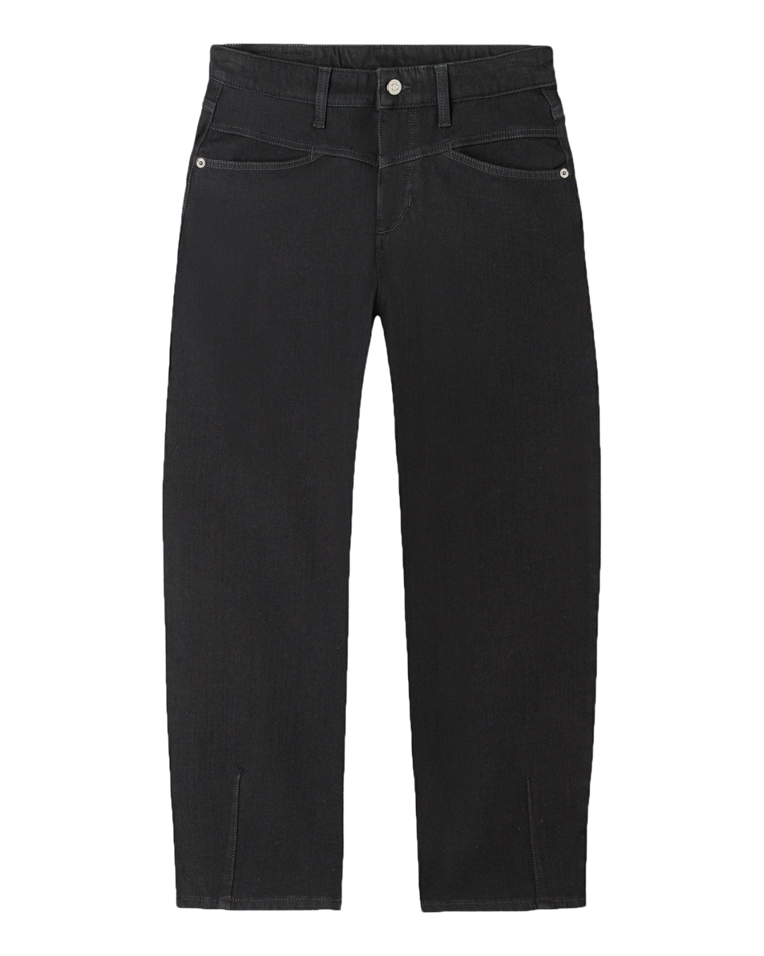 Barreljeans Elin basic rinsed svart - 5