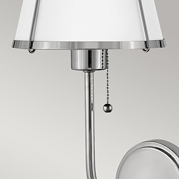 Vägglampa Clarke Polerad Nickel
