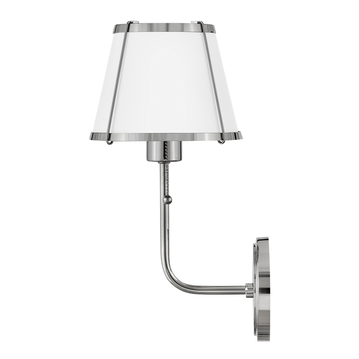 Vägglampa Clarke Polerad Nickel - 7