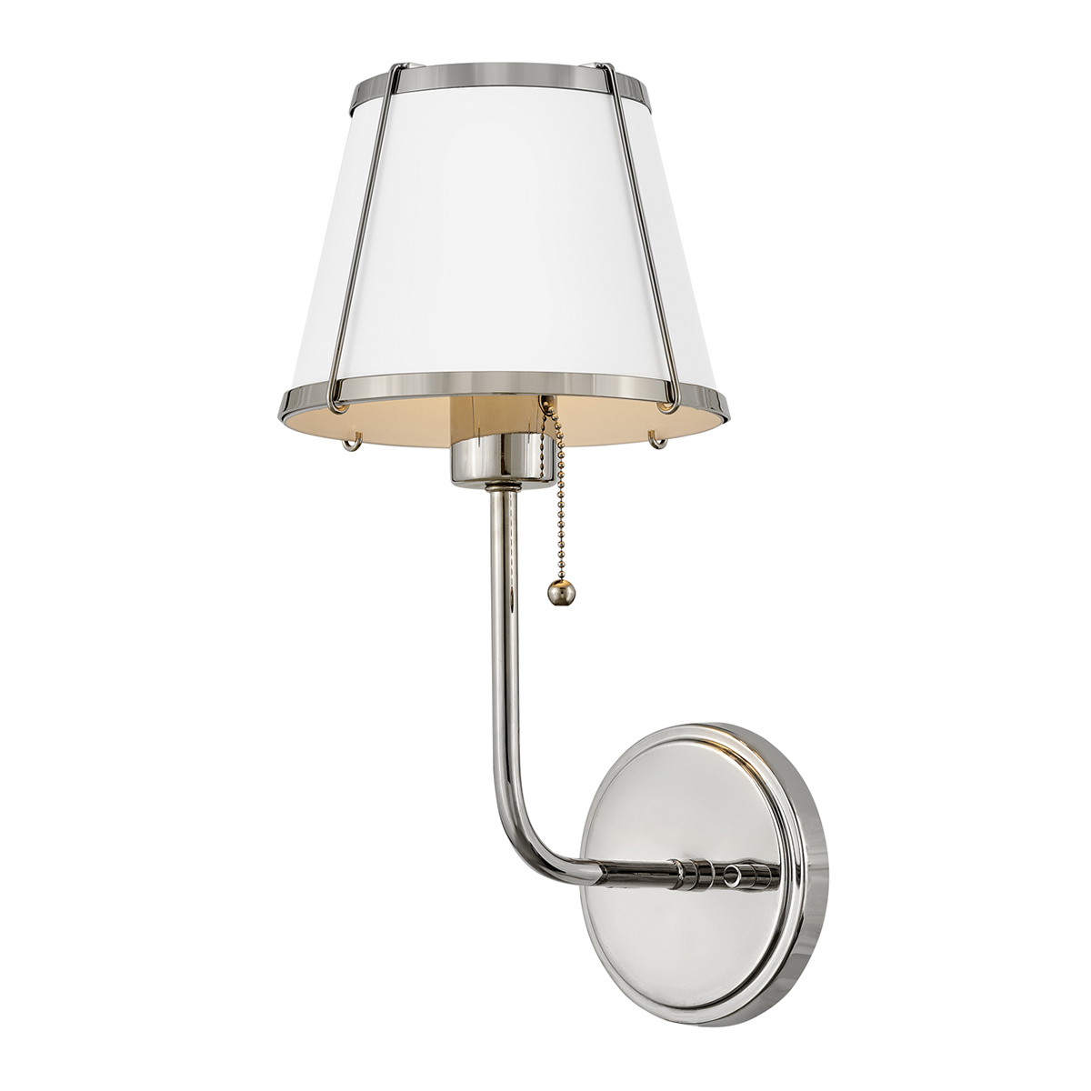 Vägglampa Clarke Polerad Nickel - 8