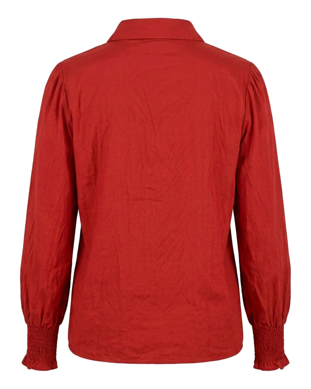 Blus Nadja med sjalkrage röd - 2
