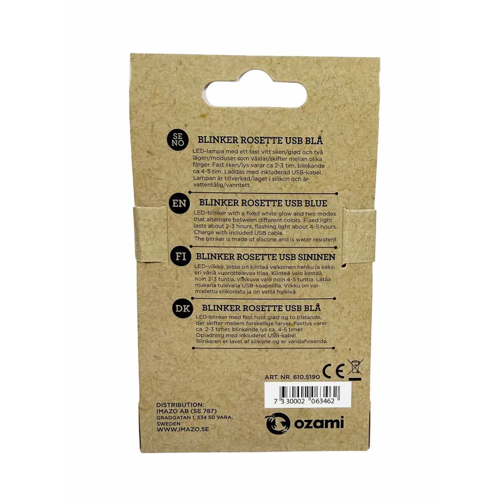 Blinker Rosette Blue  - 3