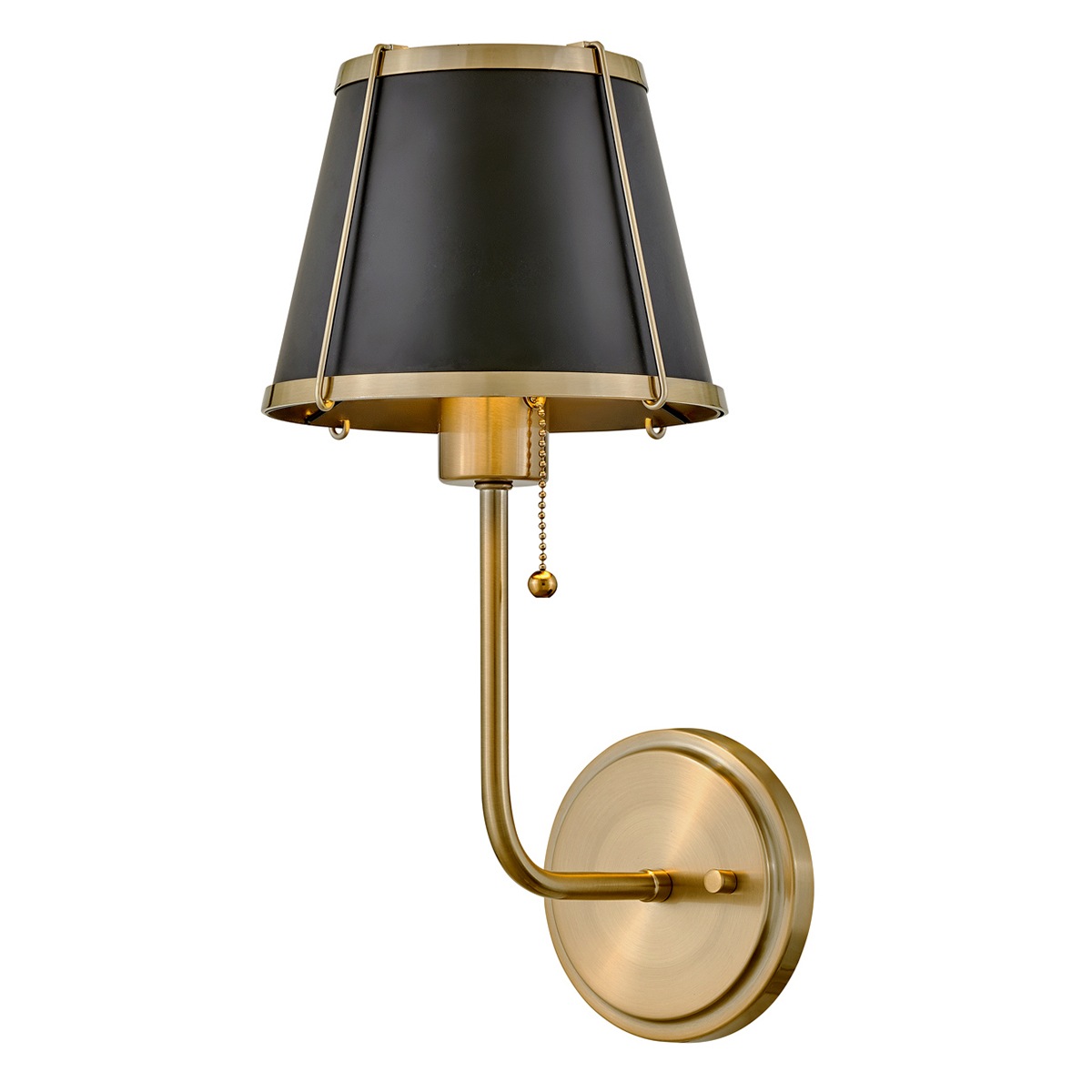 Vägglampa Clarke Mässing & Svart - 4
