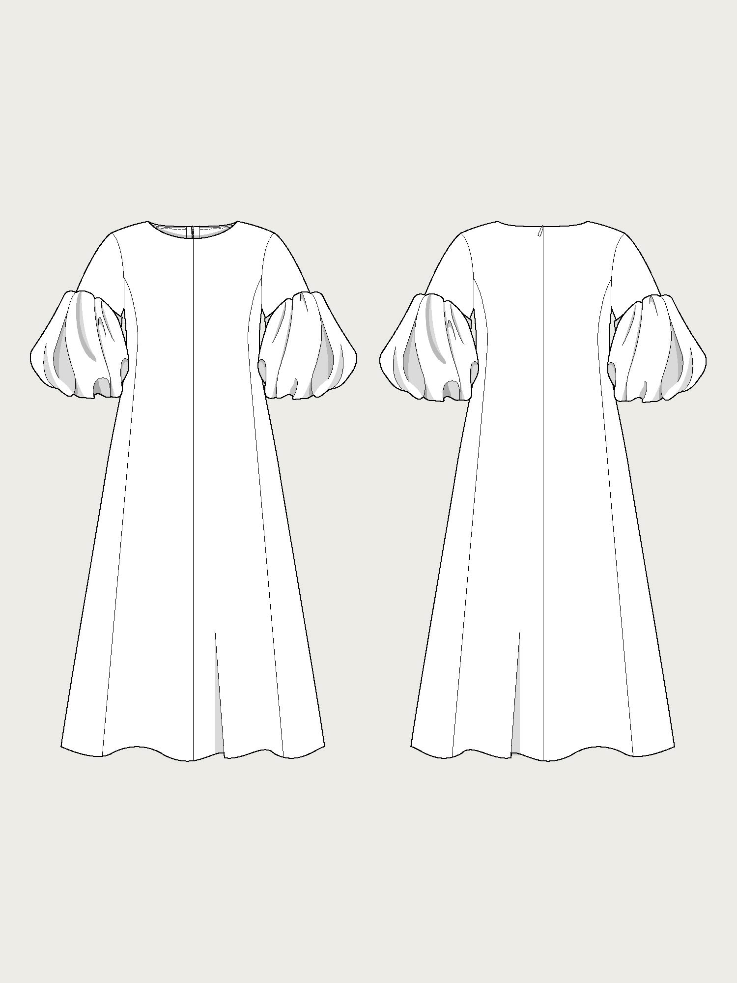 Balloon sleeve dress - 6