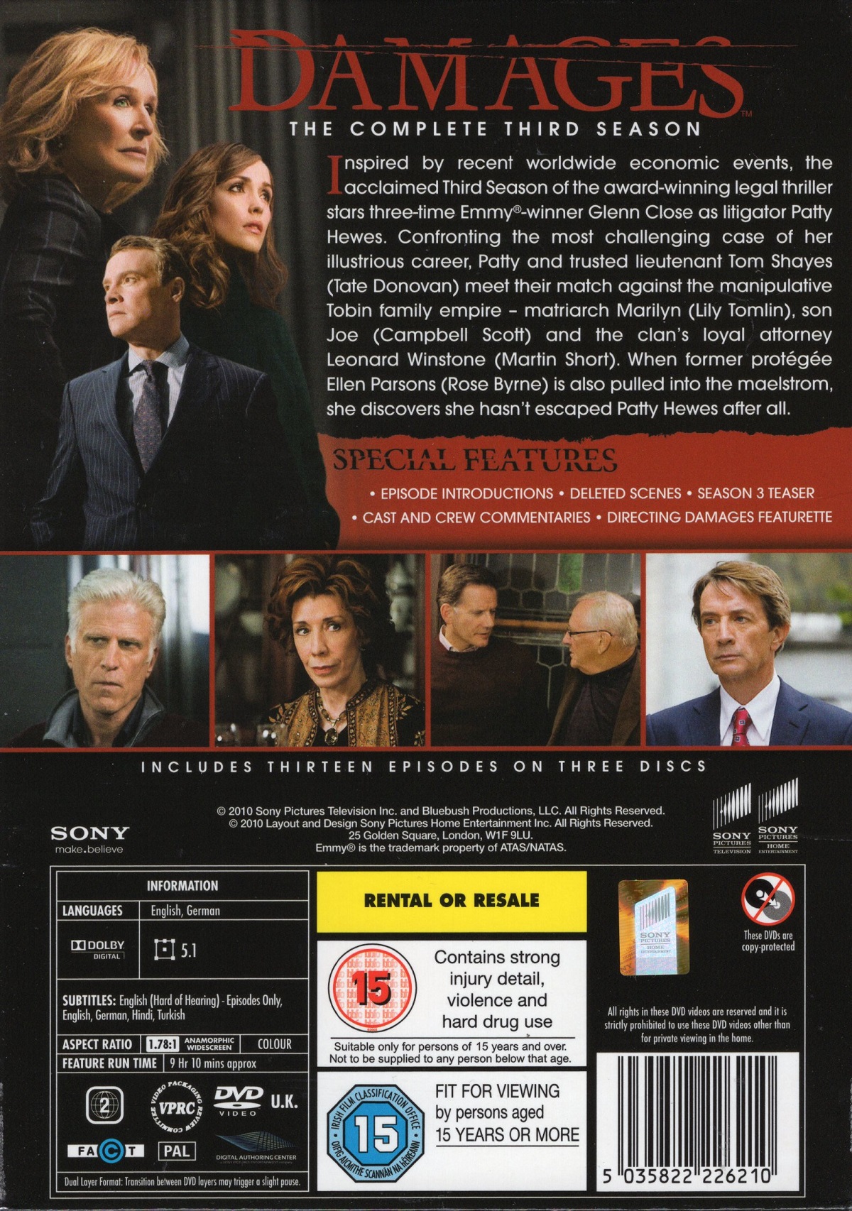 Damages - Season 3 (ej svensk text) (Begagnad) - 2