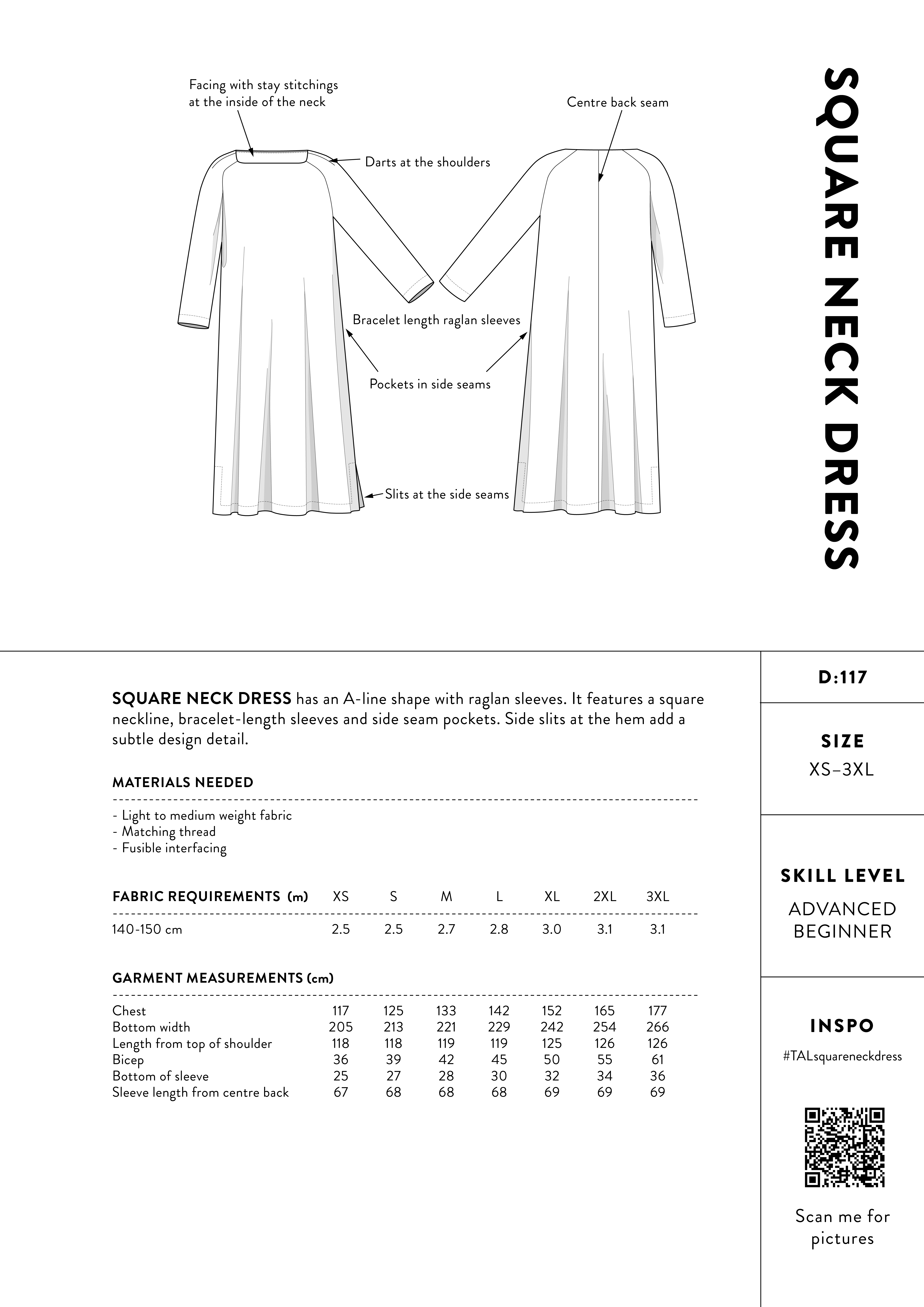 Square neck dress - 5