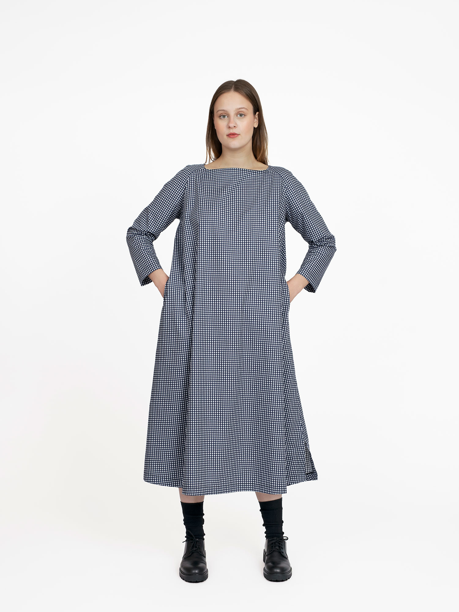 Square neck dress