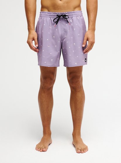 Quiksilver badshorts Stretch printed purple ash
