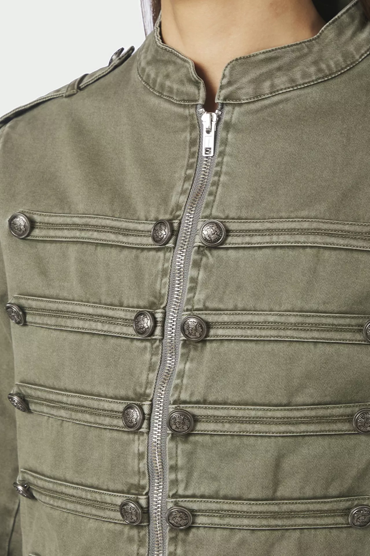 Neo Noir - Sivena Denim Jacket Army - 4