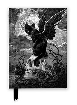 Alchemy England : Nine Lives of Poe - Skrivbok med magnetlås linjerad A5