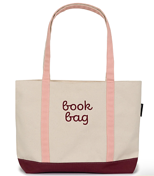Book Bag : Rejäl väska med dragkedja och innerficka
