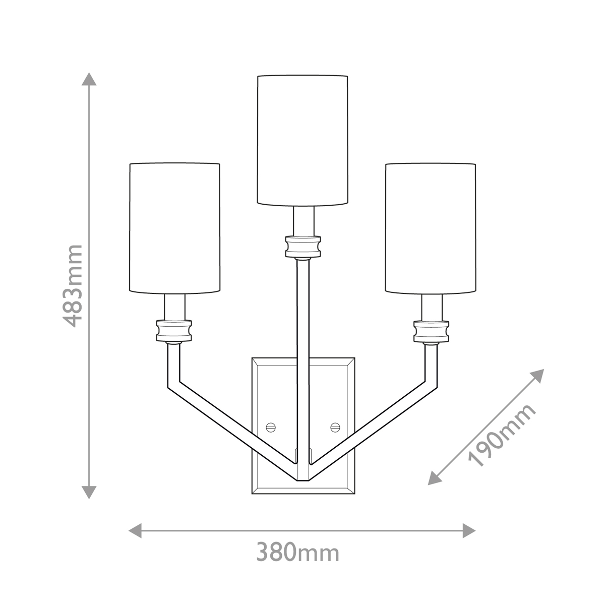 Vägglampa Moore Large Heritage Mässing - 7