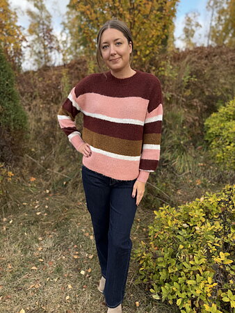 Jacqueline de Yong - Zoey Tröja Vinröd