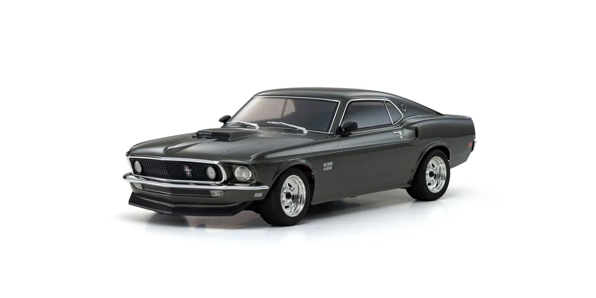 Kyosho 34437T1-FS Fazer FZ02 (L) Ford Mustang Boss 429 Black 1969 1:10 Full Set - 2