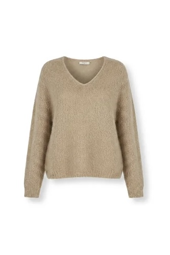 OM-HU - Mona Mohair Pullover Beige - 2