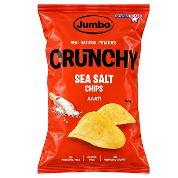 Klassiska grekiska potatischips med havssalt 