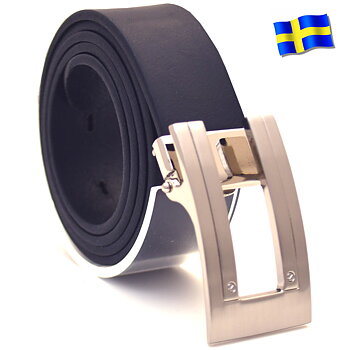 Läderbälte Bull svart 30mm 850-SP23