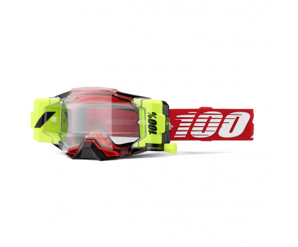 100%, ARMEGA FORECAST Glasögon Red - Clear Lens, VUXEN