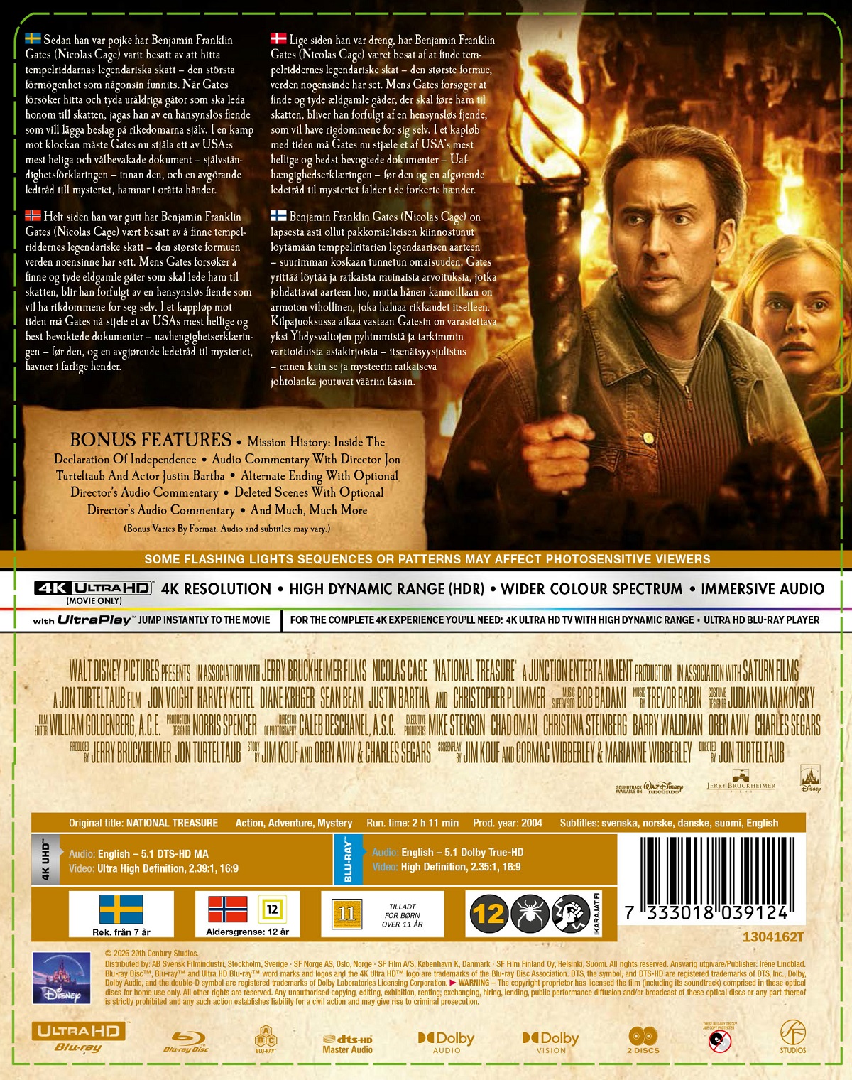 National Treasure (Limited Edition Steelbook) (4K UItra HD + Blu-ray) - 2