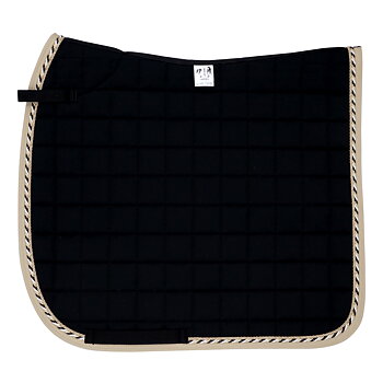 Dressyrschabrak Svart DD, 3-svartguld/sand