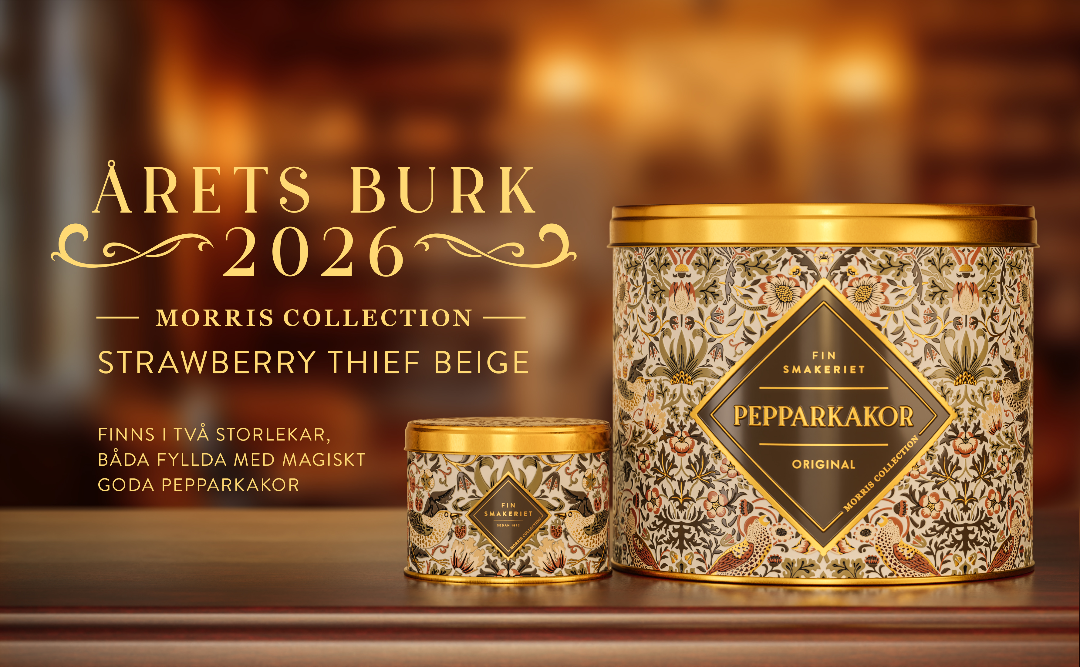 Förbokning! Pepparkakor 430 gram Morris Collection 2026 - 3