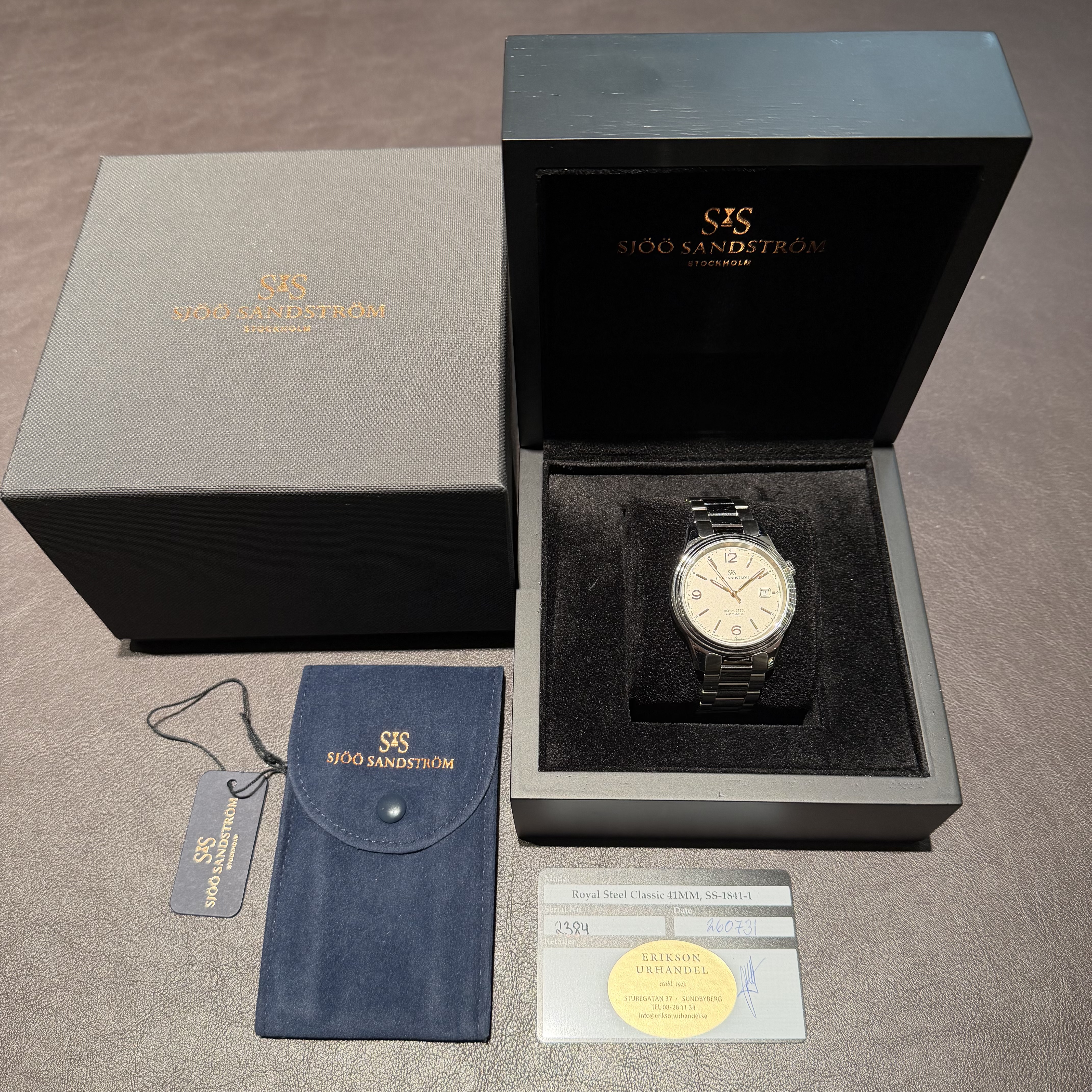 Sjöö Sandström Royal Steel Classic 41 ivory rosé index - 2