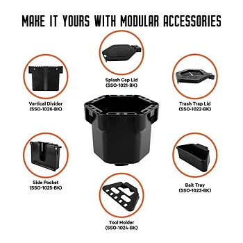 Yakattack – Cup Holder Pro, Battleship Grau