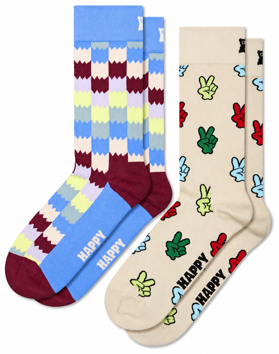2-Pack Happy Socks Victory Socks