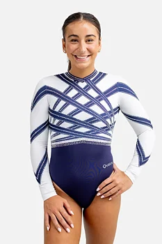 Gymnastikkdrakt Tide Navy Long Sleeve fra Quatro