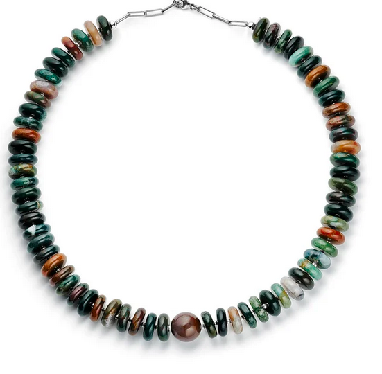 Forest Green Stone Necklace