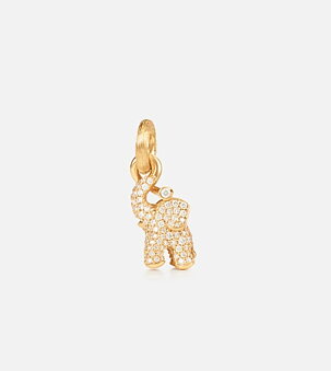 Elephant Charm, Small, 0.56 ct